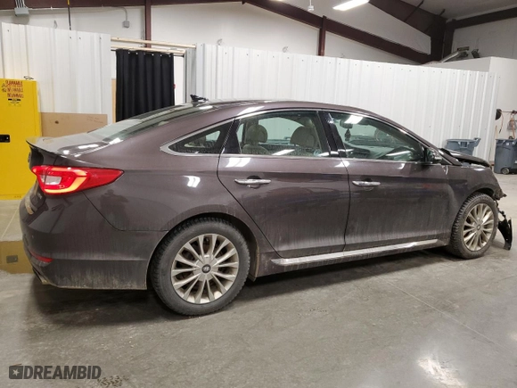 2015 Hyundai Sonata 2.4L Limited with VIN 5NPE34AF5FH050993, listed as a Copart auction lot 50614845 with 163,273 mi miles and Salvage Title. Bid and sale history available at carsss.com. Image 3.