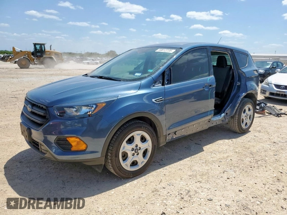 2018 Ford Escape S with VIN 1FMCU0F77JUC79457, listed as a Copart auction lot 59812235 with 54,272 mi miles and Salvage title. Bid and sale history available at DreamBid. Image 1.