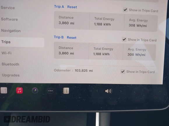 2018 Tesla Model 3 Long Range Battery with VIN 5YJ3E1EB3JF129772, listed as a IAAI auction lot 42017305 with 103,825 mi miles and . Bid and sale history available at DreamBid. Image 7.