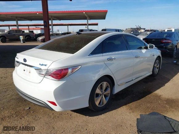 2012 Hyundai Sonata Hybrid with VIN KMHEC4A43CA024468, listed as a IAAI auction lot 41631797 with 184,547 mi miles. Bid and sale history available at carsss.com. Image 4.
