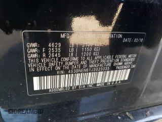 2018 Subaru Legacy Limited with VIN 4S3BNEN61J3033335, listed as a Copart auction lot 68383263 with 83,362 mi miles. Bid and sale history available at carsss.com. Image 12.
