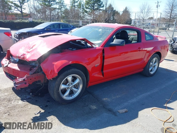 2007 Ford Mustang GT Deluxe with VIN 1ZVFT82H075202723, listed as a IAAI auction lot 41654473 with 148,362 mi miles. Bid and sale history available at carsss.com. Image 2.