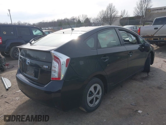 2014 Toyota Prius Four with VIN JTDKN3DU2E0362685, listed as a IAAI auction lot 41820346 with 186,394 mi miles and . Bid and sale history available at DreamBid. Image 4.