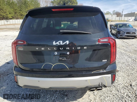 2023 Kia Telluride S with VIN 5XYP6DGC5PG354220, listed as a Copart auction lot 49567635 with 25,571 mi miles and Salvage Title. Bid and sale history available at DreamBid. Image 6.