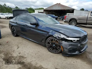 2019 BMW 5 Series 530i with VIN WBAJA5C53KWW30663, listed as a Copart auction lot 52177985 with 116,233 mi miles and Salvage Title. Bid and sale history available at carsss.com. Image 4.