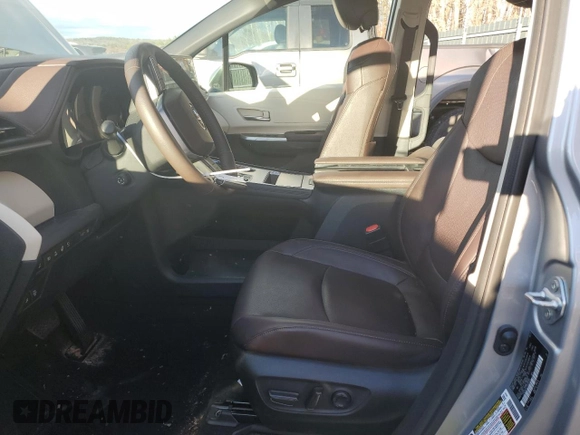 2023 Toyota Sienna Platinum with VIN 5TDESKFC7PS090185, listed as a Copart auction lot 79018464 with Not Provided miles and Salvage Title. Bid and sale history available at DreamBid. Image 7.