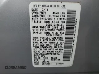 2011 Nissan Rogue S z VIN JN8AS5MVXBW690071, wystawiony jako Copart lot #56994315 z przebiegiem 117 661 mil mil oraz Szkoda całkowita • Salvage title. Historia ofert i sprzedaży dostępna na DreamBid. Obrazek 13.