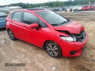 2015 Honda Fit EX-L z VIN 3HGGK5H87FM748638, wystawiony jako IAAI lot #42509784 z przebiegiem 91 622 mil mil oraz . Historia ofert i sprzedaży dostępna na DreamBid. Obrazek 1.