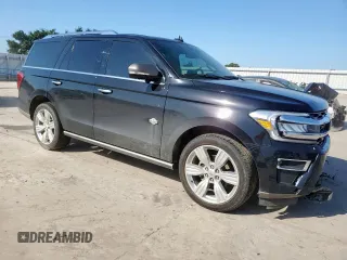2023 Ford Expedition King Ranch with VIN 1FMJU1P86PEA13967, listed as a Copart auction lot 61160165 with 17,283 mi miles and Salvage title. Bid and sale history available at DreamBid. Image 4.