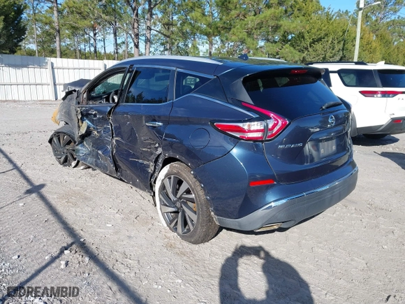2015 Nissan Murano S with VIN 5N1AZ2MG7FN265308, listed as a IAAI auction lot 41321732 with 1 mi miles. Bid and sale history available at carsss.com. Image 3.