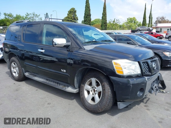 2006 Nissan Armada LE z VIN 5N1AA08A16N710269, wystawiony jako IAAI lot #42250893 z przebiegiem 154 877 mil mil oraz . Historia ofert i sprzedaży dostępna na DreamBid. Obrazek 1.