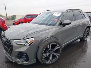 2023 Audi Q3 S line Premium Plus with VIN WA1EECF33P1147843, listed as a IAAI auction lot 41240001 with 22,743 mi miles. Bid and sale history available at carsss.com. Image 6.