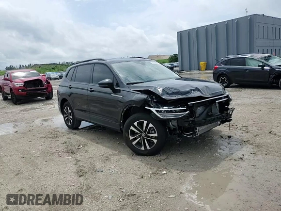 2024 Volkswagen Tiguan S with VIN 3VVRB7AX7RM132156, listed as a Copart auction lot 52349895 with 1,251 mi miles and Salvage title. Bid and sale history available at DreamBid. Image 11.