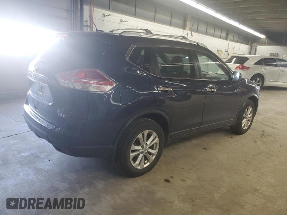 2016 Nissan Rogue S with VIN KNMAT2MT7GP621099, listed as a Copart auction lot 54952795 with 153,300 mi miles and Clean Title. Bid and sale history available at carsss.com. Image 3.