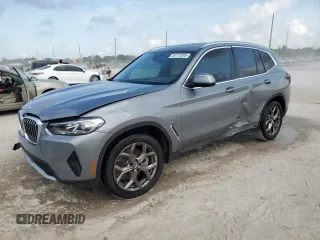 2024 BMW X3 sDrive30i z VIN 5UX43DP08R9U98638, wystawiony jako Copart lot #58172305 z przebiegiem 6 293 mil mil oraz Czysty tytuł • Clean title. Historia ofert i sprzedaży dostępna na DreamBid. Obrazek 1.
