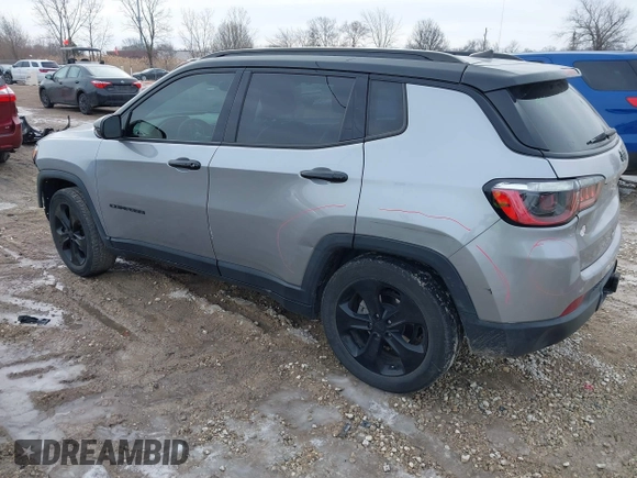 2021 Jeep Compass Latitude with VIN 3C4NJCBB2MT526500, listed as a IAAI auction lot 41642304 with 51,315 mi miles and . Bid and sale history available at carsss.com. Image 3.