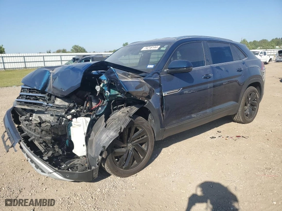 2023 Volkswagen Atlas Cross Sport 3.6L V6 SE w/Technology with VIN 1V2WE2CAXPC206364, listed as a Copart auction lot 74216144 with 14,977 mi miles and Salvage Title. Bid and sale history available at carsss.com. Image 1.