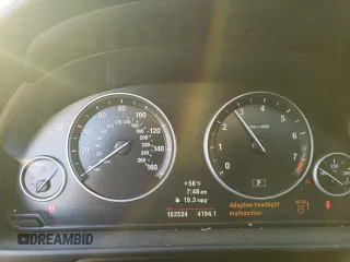 2012 BMW 5 Series 528i xDrive with VIN WBAXH5C57CDW03887, listed as a Copart auction lot 48521185 with 163,524 mi miles and Salvage Title. Bid and sale history available at carsss.com. Image 9.