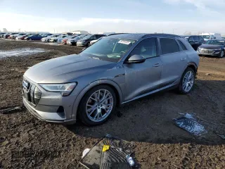 2021 Audi e-tron Prestige with VIN WA1VAAGE7MB017523, listed as a Copart auction lot 36704493 with 8,204 mi miles and . Bid and sale history available at DreamBid. Image 1.