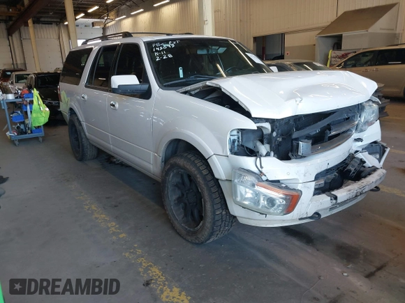 2016 Ford Expedition EL Limited with VIN 1FMJK2AT7GEF20837, listed as a IAAI auction lot 41735879 with 131,453 mi miles. Bid and sale history available at carsss.com. Image 1.