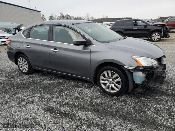 2015 Nissan Sentra S with VIN 3N1AB7AP0FY367081, listed as a Copart auction lot 45978325 with 132,687 mi miles and Salvage Title. Bid and sale history available at carsss.com. Image 4.
