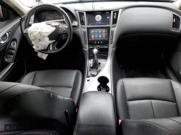 2017 Infiniti Q50 2.0t with VIN JN1CV7AP5HM642787, listed as a Copart auction lot 63081264 with 170,128 mi miles and Salvage Title. Bid and sale history available at carsss.com. Image 8.