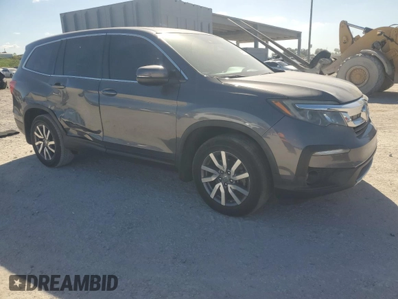 2019 Honda Pilot EX-L with VIN 5FNYF5H57KB003870, listed as a Copart auction lot 49513945 with 79,634 mi miles and Salvage Title. Bid and sale history available at DreamBid. Image 4.