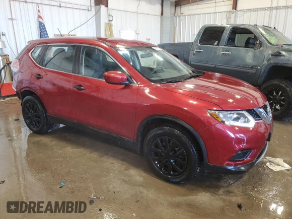 2016 Nissan Rogue SV with VIN KNMAT2MV1GP633895, listed as a Copart auction lot 43205725 with 89,410 mi miles and Non Repairable. Bid and sale history available at carsss.com. Image 4.