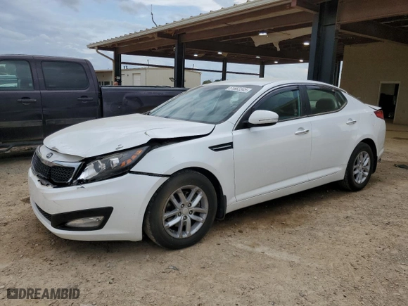 2013 Kia Optima LX with VIN 5XXGM4A74DG181744, listed as a Copart auction lot 51662345 with 167,836 mi miles and Salvage Title. Bid and sale history available at carsss.com. Image 1.