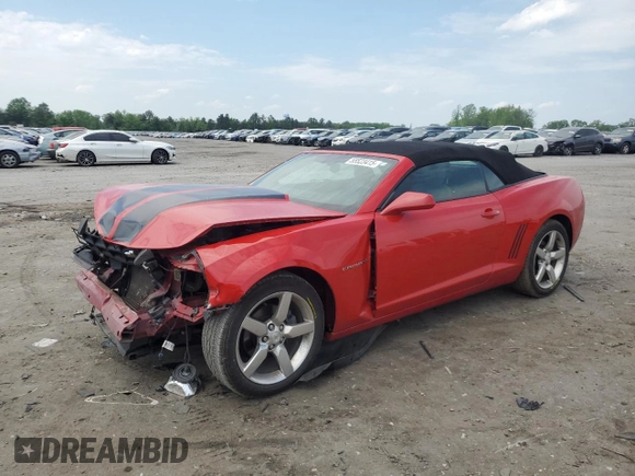 2011 Chevrolet Camaro 1LT with VIN 2G1FB3DD2B9182935, listed as a Copart auction lot 55523415 with 128,580 mi miles and Salvage title. Bid and sale history available at DreamBid. Image 1.