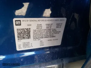 2022 Chevrolet Equinox LS with VIN 3GNAXSEV6NS164800, listed as a Copart auction lot 46345265 with 23,050 mi miles and Salvage Title. Bid and sale history available at carsss.com. Image 14.