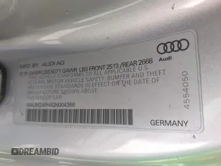 2016 Audi A5 Premium Plus z VIN WAUM2AFH4GN004366, wystawiony jako IAAI lot #42110096 z przebiegiem Nie podano mil oraz . Historia ofert i sprzedaży dostępna na DreamBid. Obrazek 9.