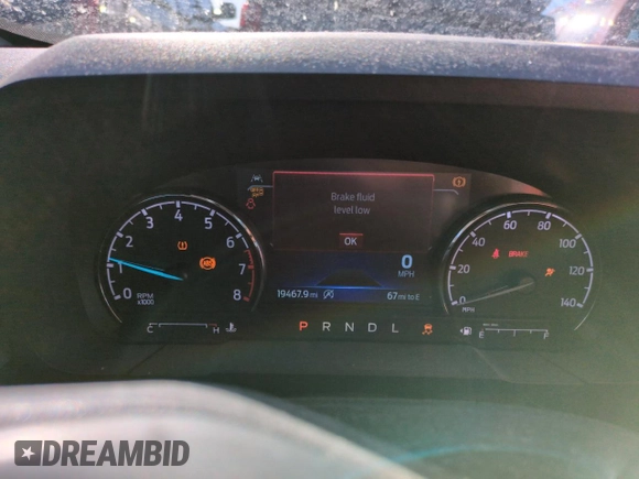 2023 Ford Maverick XL with VIN 3FTTW8F93PRA99276, listed as a Copart auction lot 59494995 with 19,467 mi miles and Salvage title. Bid and sale history available at DreamBid. Image 9.