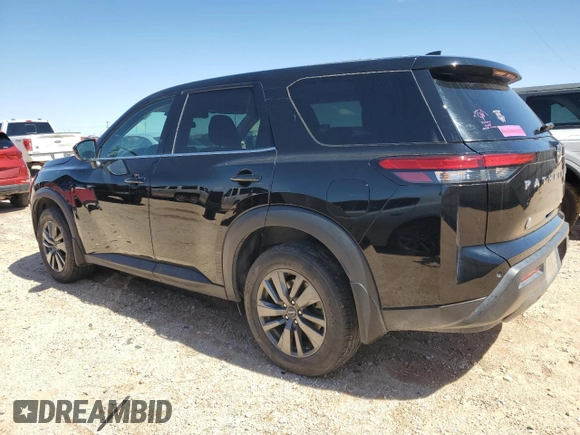 2023 Nissan Pathfinder S with VIN 5N1DR3AC1PC230734, listed as a Copart auction lot 56006835 with 37,238 mi miles and Salvage title. Bid and sale history available at DreamBid. Image 2.