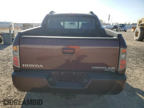 2007 Honda Ridgeline RTL w/Leather with VIN 2HJYK16527H522359, listed as a Copart auction lot 75229004 with 190,597 mi miles and Salvage Title. Bid and sale history available at carsss.com. Image 6.