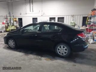 2013 Honda Civic Sdn LX with VIN 19XFB2F55DE042566, listed as a IAAI auction lot 41184645 with 75,641 mi miles. Bid and sale history available at carsss.com. Image 14.