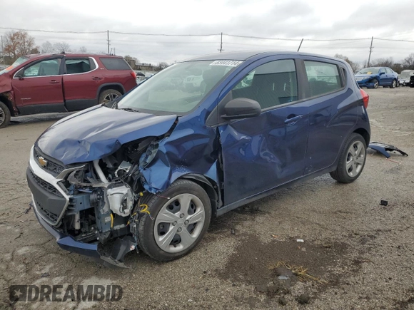 2022 Chevrolet Spark LS with VIN KL8CB6SA3NC032214, listed as a Copart auction lot 83441714 with 106,796 mi miles and Non Repairable. Bid and sale history available at DreamBid. Image 1.