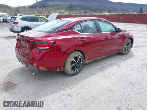 2024 Nissan Sentra SV with VIN 3N1AB8CV5RY206053, listed as a IAAI auction lot 41961946 with 10,133 mi miles and . Bid and sale history available at DreamBid. Image 4.