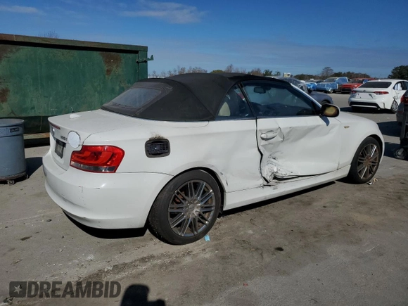 2012 BMW 1 Series 128i с VIN WBAUN1C5XCVH84372, выставлен на аукционе Copart как лот 89155145 с пробегом Не указан миль и Чистый • Clean title. История ставок и продаж доступна на DreamBid. Изображение 3.