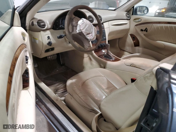 2006 Mercedes-Benz CLK-Class 3.5L with VIN WDBTJ56J86F176449, listed as a Copart auction lot 88225595 with 0 mi miles and Salvage Title. Bid and sale history available at carsss.com. Image 8.