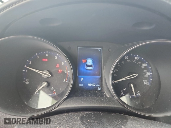 2018 Toyota C-HR XLE z VIN NMTKHMBX4JR007548, wystawiony jako Copart lot #59795215 z przebiegiem 91 407 mil mil oraz Szkoda całkowita • Salvage title. Historia ofert i sprzedaży dostępna na DreamBid. Obrazek 9.