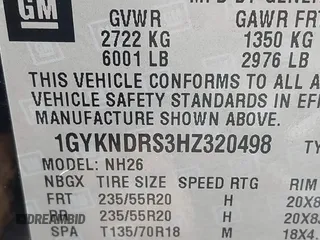 2017 Cadillac XT5 Luxury AWD with VIN 1GYKNDRS3HZ320498, listed as a IAAI auction lot 42039983 with 51,654 mi miles and . Bid and sale history available at carsss.com. Image 9.