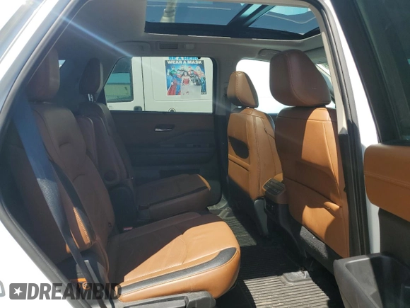 2023 Nissan Pathfinder Platinum with VIN 5N1DR3DH9PC271555, listed as a Copart auction lot 55028165 with 14,137 mi miles and Salvage title. Bid and sale history available at DreamBid. Image 11.