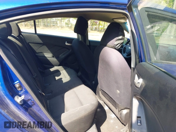 2017 Kia Forte LX with VIN 3KPFK4A70HE052223, listed as a IAAI auction lot 42036382 with 136,671 mi miles. Bid and sale history available at carsss.com. Image 8.