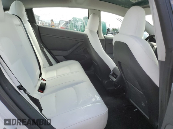 2023 Tesla Model 3 with VIN 5YJ3E1EA9PF569835, listed as a Copart auction lot 50876824 with 25,736 mi miles and Salvage Title. Bid and sale history available at DreamBid. Image 10.
