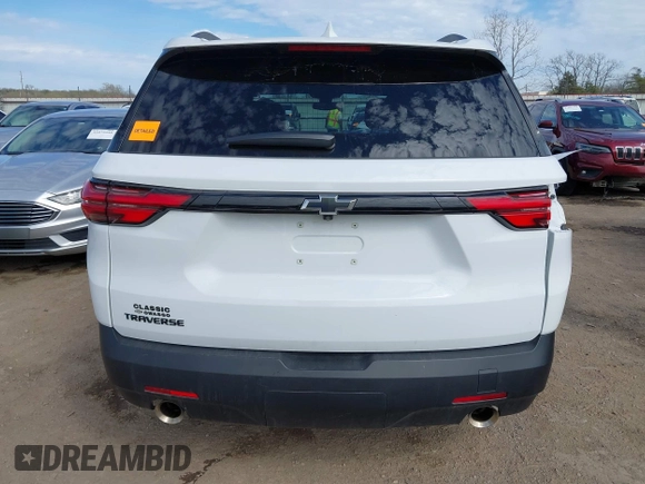 2023 Chevrolet Traverse LS with VIN 1GNERFKW0PJ311620, listed as a IAAI auction lot 41858376 with 27,536 mi miles and . Bid and sale history available at DreamBid. Image 17.