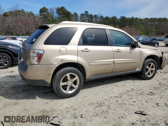 2007 Chevrolet Equinox LT with VIN 2CNDL63F976065048, listed as a Copart auction lot 48154545 with 155,262 mi miles and Salvage Title. Bid and sale history available at carsss.com. Image 3.