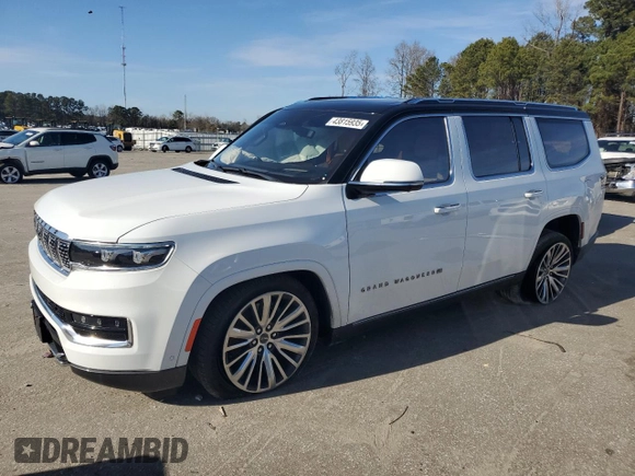 2022 Jeep Grand Wagoneer Series III с VIN 1C4SJVGJ2NS138006, выставлен на аукционе Copart как лот 43815935 с пробегом 29 969 миль миль и Списание • Salvage title. История ставок и продаж доступна на DreamBid. Изображение 1.