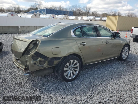 2013 Lincoln MKS with VIN 1LNHL9DKXDG617490, listed as a Copart auction lot 52282775 with 106,663 mi miles and Salvage Title. Bid and sale history available at carsss.com. Image 3.
