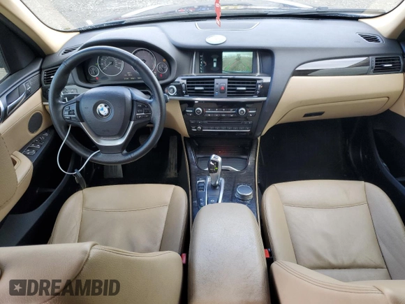 2017 BMW X3 xDrive28i with VIN 5UXWX9C55H0T00256, listed as a Copart auction lot 47207465 with 113,792 mi miles and Salvage Title. Bid and sale history available at DreamBid. Image 8.